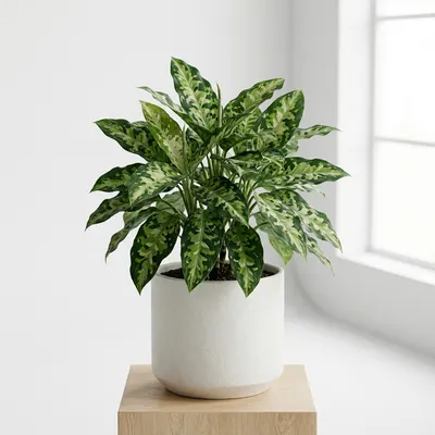 Aglaonema pictum 'Tricolor'