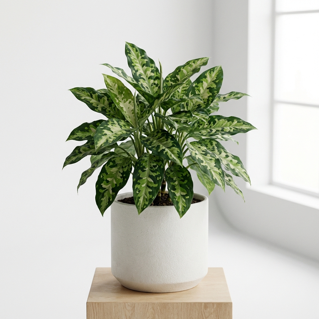 Aglaonema pictum 'Tricolor'